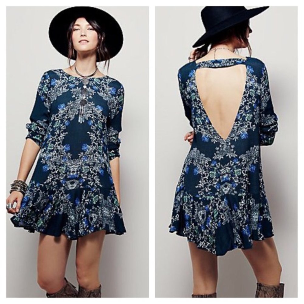 Never Worn FREE PEOPLE Smooth Talker Printed Tunic M